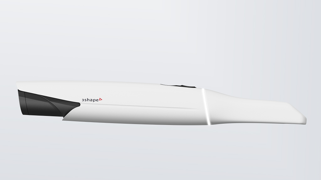 Side view of TRIOS 5 dental scanner