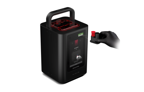 SprintRay Midas capsule scanning and loading workflow