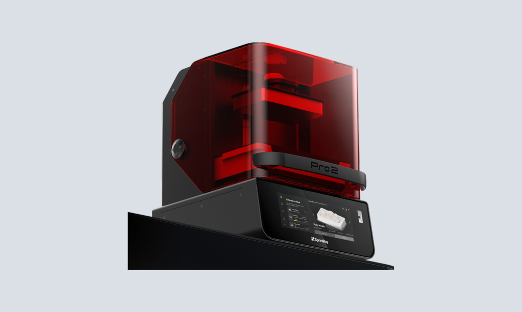 SprintRay Pro 2 3D printer angled tabletop view