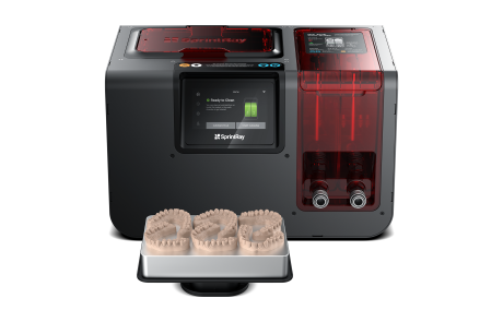 SprintRay ProWash S open lid with build platform